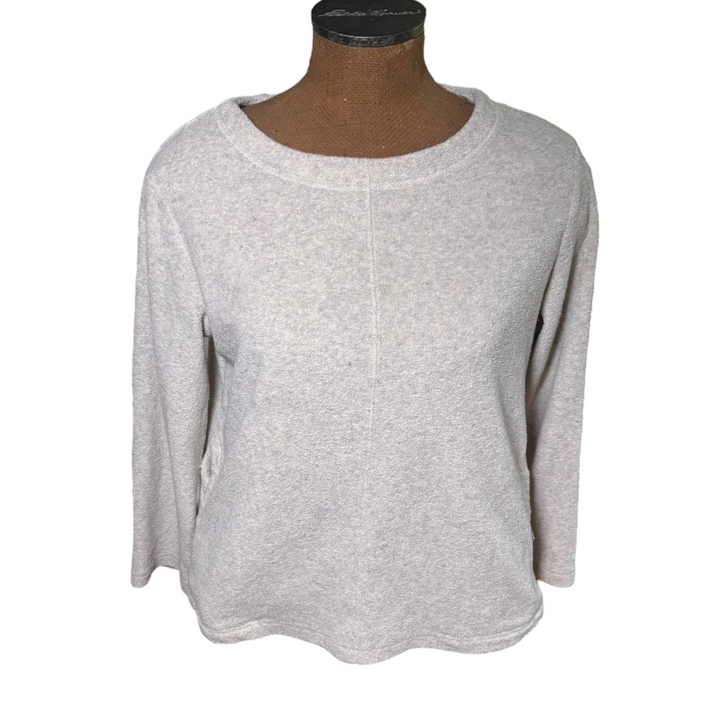 J.Jill Cozy Light Gray Sweater Size MP